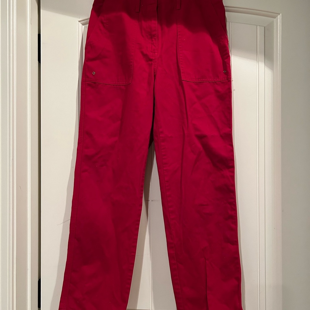 Ralph Lauren Red Wide Leg Pants